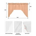 thumbnail image 6 of Peach Fuzz Kitchen Swag Valances for Windows, Modern Pure Peach Fuzz Swag Valances Curtains for Living Room, Rod Pocket Window Treatments for Bathroom, Bedroom, Cafe, 56"x36", 6 of 6