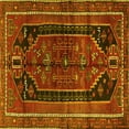 thumbnail image 1 of Ahgly Company Indoor Square Persian Yellow Traditional Area Rugs, 7' Square, 1 of 4