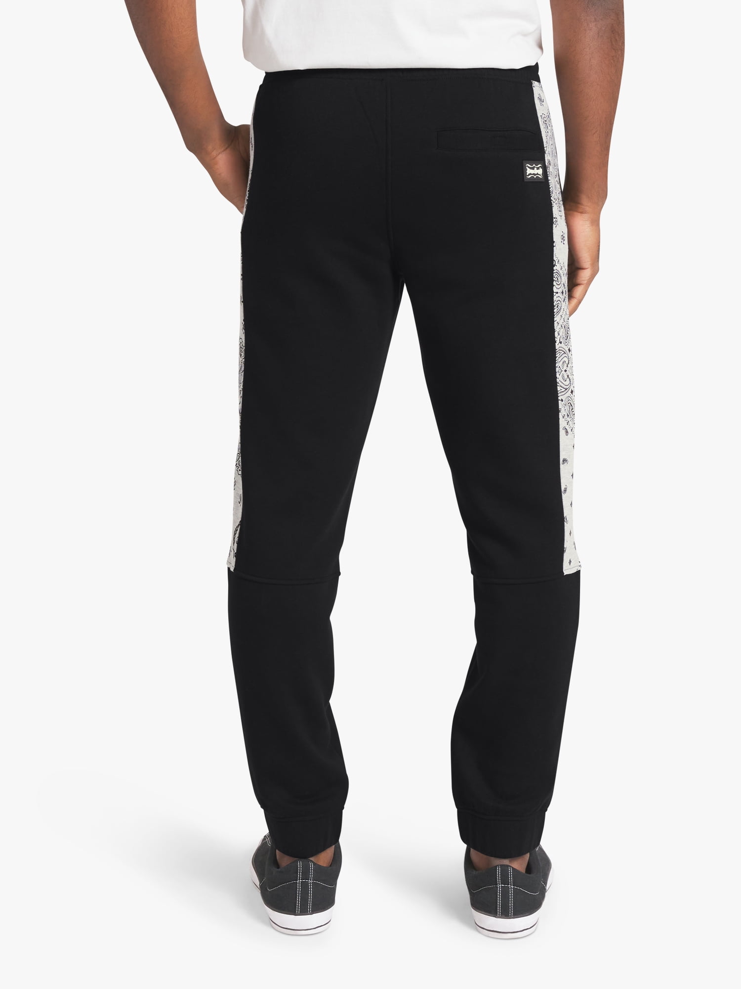 Dogg Supply by Snoop Dogg All-Gender Men's and Women's Extended Size Bandana Print Fleece Joggers, Sizes 4XL-5XL