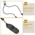 thumbnail image 3 of 2Pcs Black Adjustable Hat Strap Clips Windproof Strap Clips Cap Retainers Anti- Lost Strap Removable Chin Cord with Cord Locks for Camping Hiking Fishing Outdoor, 3 of 7