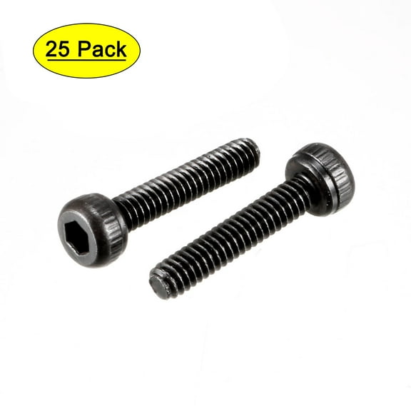 Uxcell M2 x 10mm Full Thread Hex Socket Cap Head Screws Bolts (25-pack)
