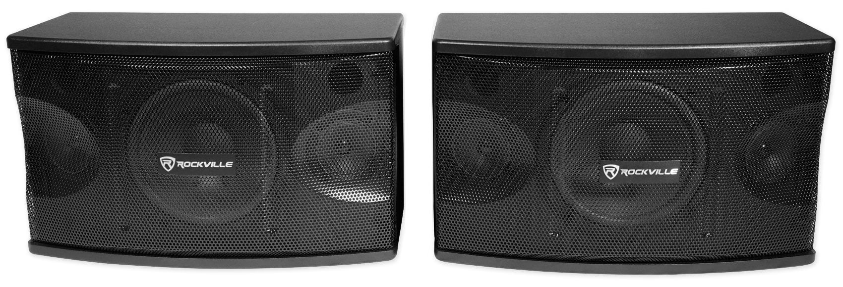 Pair Rockville KPS80 8" 3-Way 800 Watt Karaoke/Pro Speakers+Furniture Stands
