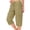 EG34_Khaki, variant on Womens Cargo Capris Pants with Pockets Loose Fit Summer Casual Drawstring Quick Dry Travel Hiking Capri Light Purple S
