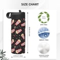 thumbnail image 4 of Sikiie Popcorn Print 18OZ Insulated Straw Cup, Portable Leak-proof Sports Water Bottle, Stainless Steel Water Cup Suitable for Home and Outdoor, 4 of 8