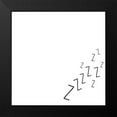 thumbnail image 2 of CAD Designs 20x20 Black Modern Framed Museum Art Print Titled - Lets Sleep In II, 2 of 5
