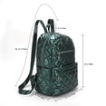 thumbnail image 2 of Bolso Mochilas acolchadas para mujer Rhombic Lattice Mochila de invierno para niñas (verde), 2 of 8