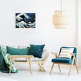 thumbnail image 6 of Chilfamy Wave Sky Boat Canvas Wall Decor for Bedroom Kitchen Fashion Pictures - Ready to Hang Room Home Art Decor 16x12in, 6 of 6