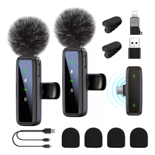Micrófono Inalámbrico Lavalier Solapa Para iPhone Android