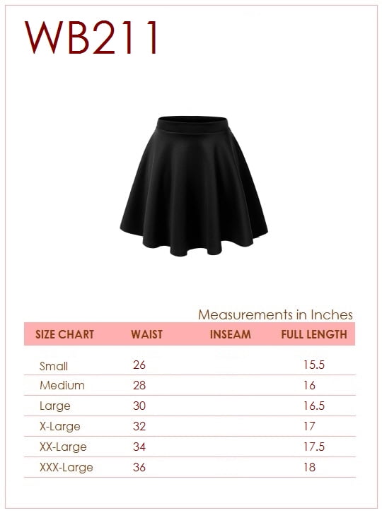 MBJ Women's Basic Stretchy Flare Skater Skirt – Mini A-Line Elastic Waist Skirt In Yellow - View #11