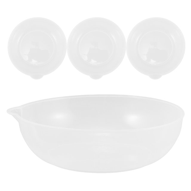 4 piezas de pesaje, taza de pesaje, báscula electrónica, bandeja de báscula de cocina, bandeja de báscula digital, tazón de pesaje de alimentos, bandeja de comida transparente, báscula de alimentos,