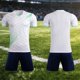 thumbnail image 2 of Odeerbi Niños Niñas Malla Rápido Seco Uniforme de Fútbol Conjunto Rayas Gradiente Impresión Camiseta Shorts Ropa Deportiva Atlética Para 5-15 Años, 2 of 6