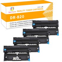 Toner H-Party Compatible Drum Unit for Brother DR820 DR-820 DR 820 for Brother HL-L6200DW MFC-L5850DW MFC-L5900DW MFC-L6700DW MFC-L5800DW HLL6200DW HL-L5200DW HLL5100DN Printer (Black, 4-Pack)