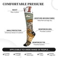 thumbnail image 3 of Bixox Skeleton Cowboy And Guitar Print Compression Socks,Compression Socks Women & Men Circulation for Medical,Running,Athletic, 3 of 7