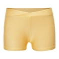 thumbnail image 2 of iiniim Girls Gymnastics Dancewear Athletic Ballet Dance Gym Yoga Workout Booty Shorts Activewear Yellow 8, 2 of 6