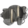 thumbnail image 5 of Better Homes & Gardens Bazaar Dinnerware, Gray, Set Of 16, 5 of 8