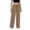 Z87-Khaki, variant on YUEHUA Wide Leg Sweatpants Women Loose Preppy Low Rise Letter Print Lightweight Fleece Womens Joggers or Cuffed Leg Sweats (Available In Plus)