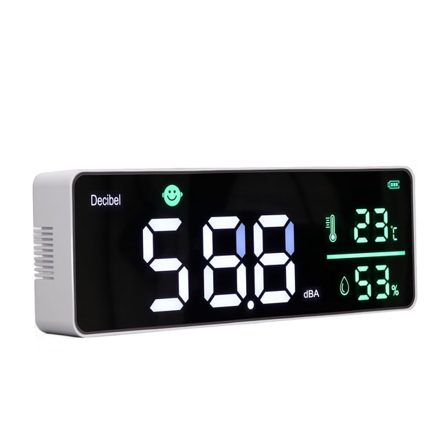 Medidor de ruido BuyWeekMX medidor de decibelios de nivel de sonido para colgar en la pared