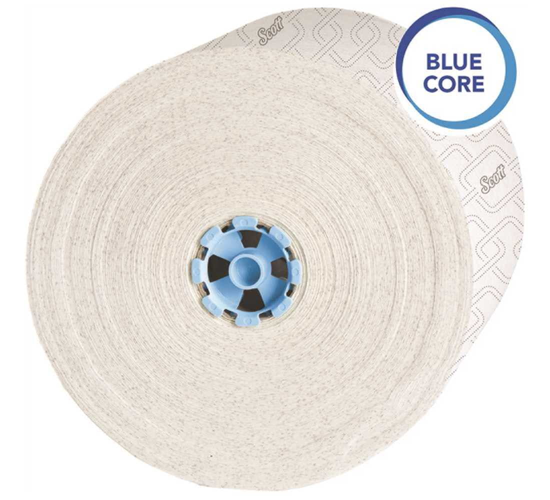 Scott Pro Hard Roll Paper Towels with Elevated Scott Design for Scott Pro Dispenser, Blue Core Only, 1150 ft Roll, 6 Rolls/Carton