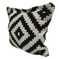 thumbnail image 5 of Ox Bay 24" x 24" Black and White Geometric Medallion Throw Pillow, 5 of 7
