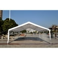 thumbnail image 5 of 20' x 32' Heavy Duty Wedding Tent & Carport, Portable Garage with Removable Sidewalls, Large Outdoor Canopy with Windows for Events, White, 5 of 10
