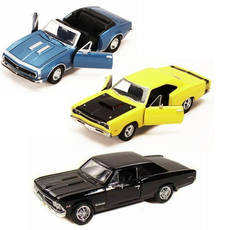 Best of 1960s Muscle Cars Diecast - Set 77 - Set of Three 1/24 Scale Diecast Model