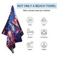 thumbnail image 2 of Independence Day Of The United States Flag Beach Towel, Microfiber Beach TowelsAbsorbent, Compact, Beach Blanket, Lightweight Towel for The Swimming, 2 of 7