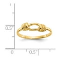 thumbnail image 3 of 14K Yellow Gold Ring Band Themed Love Knot , Size 7, 3 of 5