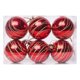 thumbnail image 2 of Set de adornos para árboles de Navidad 6PCS | Adornos antidestructibles de 6 cm para decoraciones navideñas, bolas colgantes de plástico para casa, fiesta, boda, aniversario, variados rojo verde, 2 of 7