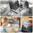 thumbnail image 5 of Cat Desk Bed Desktop Large Nest-Sturdy Dual Clamps Supports Up to 50 lbs,360° Adjustable Desktop Cat Perch with Soft Faux Fur Cover,Elevating Hammock for Home Office, 5 of 9