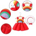 thumbnail image 3 of MXIEZI Baby Girls Sling Dress 6 Months-3 Years Newborn Halter Sleeveless Dresses Summe Colorful Beach Sundress, 3 of 9