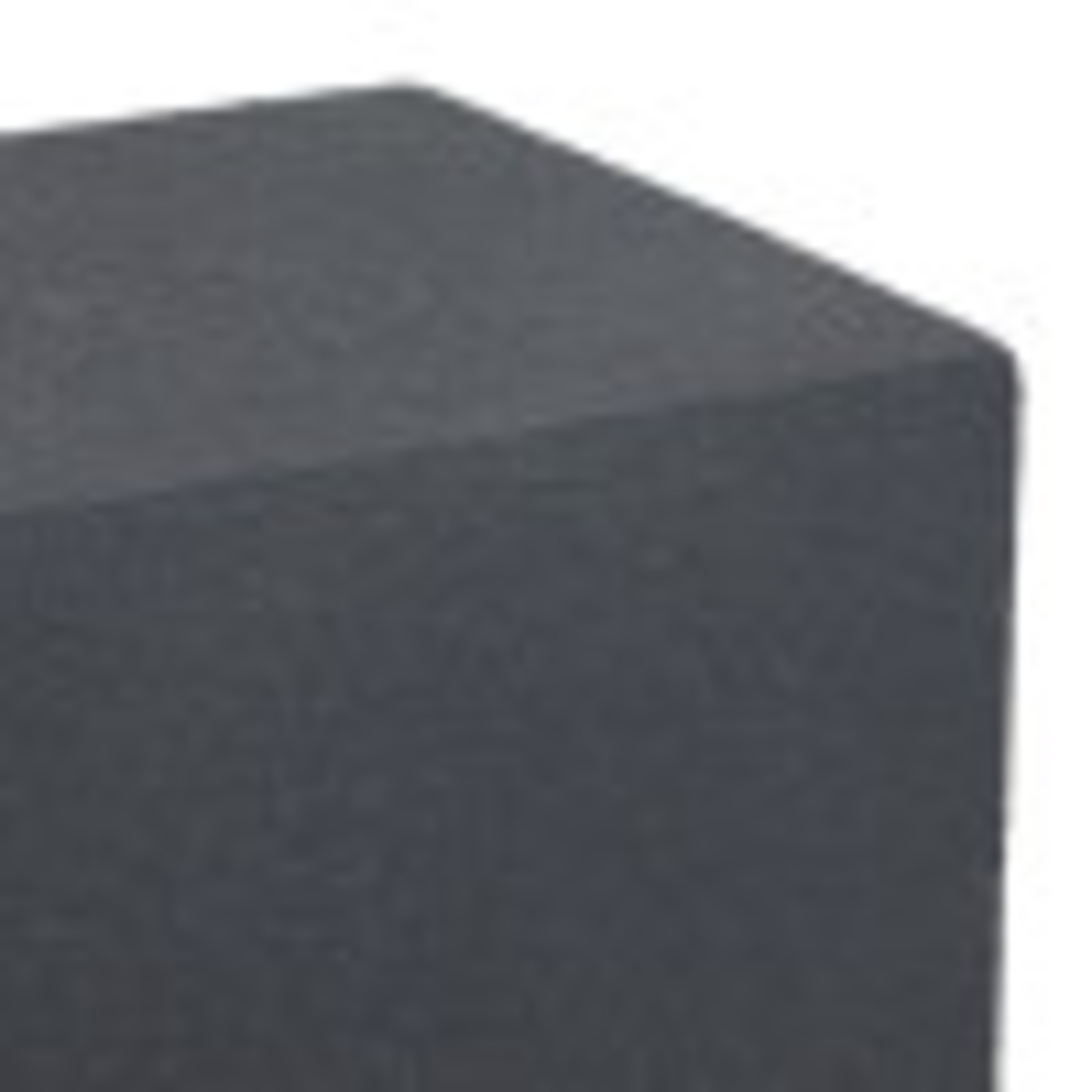 DecMode 17"W, 24"H Magnesium oxide Contemporary Stool, Black, 1-Piece