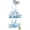 Blue, variant on Adjustable Shower Caddy Hanging, Extended Length Organizer Over Shower Head, 3 Tier Long Neck Shower Rack with Soap Holder for Large Storage, Black