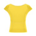 thumbnail image 5 of Women's Tank Tops $2.98 On Sale Lightweight New Round Neck Backless Solid Color Close-fitting Casual Top T-shirt, 5 of 7