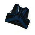 thumbnail image 7 of FANNYC Sports Bras for Women Padded Middle Impact Support for Yoga Gym Running Fitness Bra Racerback Top Black/Blue/Red, 7 of 7