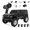 Black / 4 Batteries, variant on 1/18 Scale 4WD RC Rock Crawler Off-Road Truck for Wrangler-Style with High Torque Brushed Motor, Waterproof ESC, LED Light, All Terrain Climbing Car -RTR /3 Batteries