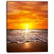 Coucher de Soleil Majestueux avec des Vagues Moussantes - Grande Impression de Toile de Bord de Mer – image 2 sur 3