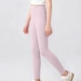 thumbnail image 3 of Bixock Fall Leggings for Girls High Waist Yoga Pants Soild Color Slim Casual Pant Soft Comfortable Workout Running Daily Wear Girls Clothings Size 3-4Years, 3 of 6