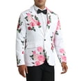 thumbnail image 4 of INSPIRE CHIC Floral Sport Coats for Men's Slim Fit Party Prom Flower Printed Blazers XL White, 4 of 6