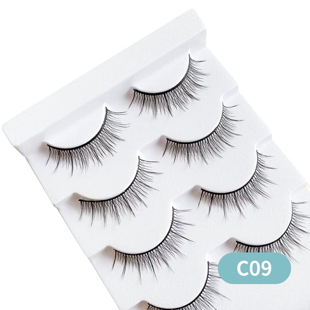 Pestañas postizas largas y dramáticas para mujeres, pestañas postizas esponjosas, cómodas y naturales suaves
