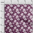 thumbnail image 1 of oneOone Velvet Dark Magenta Fabric Florals Craft Projects Decor Fabric Printed By The Yard 58 Inch Wide-D6O, 1 of 5