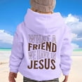 thumbnail image 4 of Christian Hoodies for Girls What A Friend We Have In Jesus Cute Graphic Hooded Sweatshirt with Pockets Pullover Tops, 4 of 7