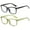 Black + Olive Green, variant on OWL Square Blue Light Blocking Glasses for Adults (2 Pack)