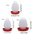thumbnail image 2 of HLONK Chicken Waterer Hanging Poultry Waterer Feeder Multiple Chicks At Once, 2 of 13