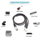 thumbnail image 2 of TRS 1/4 In to XLR Cable XLR 3Pin Male to Dual- Quarter Inch Male XLR to 6.35mm, 2 of 5