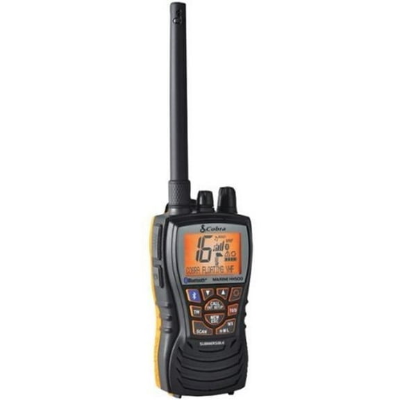 Floating VHF Radio with Bluetooth Wireless Technology and Rewind-Say-Again