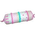 thumbnail image 2 of Cozy Line Home Fashions Pink Greta Floral Stripe Bolster Décor Throw Pillow, 2 of 3
