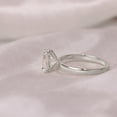 thumbnail image 3 of solitaire jewels 1.7CT Oval Moissanit Solitaire Engagement Ring For Women, 10K White Gold, 3 of 7
