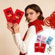 thumbnail image 5 of Juego de 6 sobres rojos para el año 2026 | Hong Bao grueso con relieve | Sobres para el Año Lunar del Festival de Primavera | Aptos para efectivo estadounidense sin doblarlos | Regalo para bodas y, 5 of 6
