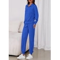 thumbnail image 3 of Conjunto Deportivo PRETTYGARDEN Sudadera con Cierre y Pantalón Jogger Azul Real Talla S, 3 of 8