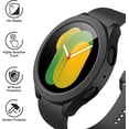 thumbnail image 3 of KOMI Hard Case Compatible with Samsung Galaxy Watch 5 Galaxy Watch 4 40mm with Screen Protector, HD Tempered Glass Screen Protector Cover Overall Protective Cover, 2 Pack, 3 of 5